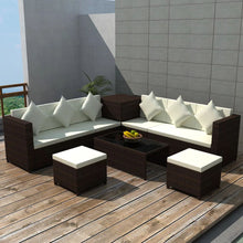 Load image into Gallery viewer, Latest Outdoor Corner Lounge Brown with Cream Cushions