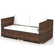 Load image into Gallery viewer, Pearce 10 Peices Garden Lounge Brown