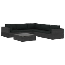 Load image into Gallery viewer, All Black Outdoor 6 Pieces Lounge