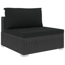 Load image into Gallery viewer, All Black Outdoor 6 Pieces Lounge