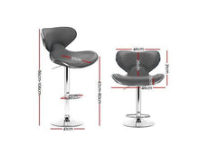 Load image into Gallery viewer, 2× Grey Kitchen Stool