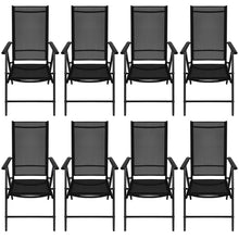 Load image into Gallery viewer, Matt black outdoor 8 Seater Dining Set