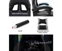 Load image into Gallery viewer, Gaming Office Chair Computer Seating Racer Black and Grey