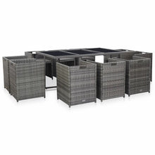 Load image into Gallery viewer, Luxury 10 Seater 11 Piece Outdoor Dining Set