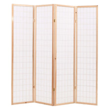 Load image into Gallery viewer, Joe Folding 4Panel Room Divider Japanese Style 160x170 cm Natural