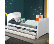 Load image into Gallery viewer, Danica Single Wooden Trundle Bed Frame Timber Kids Adults