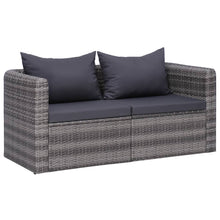 Load image into Gallery viewer, Lomond 44162 Garden Corner Sofas 2 pcs Grey Poly Rattan