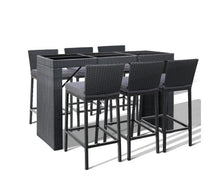 Load image into Gallery viewer, Esprit Gardeon Outdoor Bar Set Table Chairs Stools Rattan Patio Furniture 6 Seaters