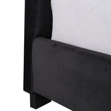 Load image into Gallery viewer, Ramos Velvet Bed With Tufted Diamond Black