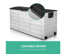 Load image into Gallery viewer, Elvia Giantz 290L Outdoor Storage Box - Black