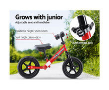 Load image into Gallery viewer, Nintendo Kids Balance Bike Ride On Toys Puch Bicycle Wheels Toddler Baby 12" Bikes Red