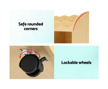 Load image into Gallery viewer, Kids Bookcase Childrens Bookshelf Toy Storage Box Organizer Display Rack Drawers with Rollers