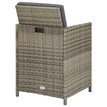Load image into Gallery viewer, Roger 11 Piece Outdoor Dining Set with Cushions Poly Rattan Grey