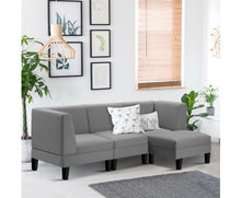 Load image into Gallery viewer, Luxury 4 Seater Sofa Set Bed Modular Lounge Chair Chaise Suite Fabric