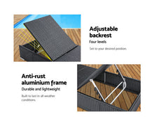 Load image into Gallery viewer, Gardeon Sun Lounge Outdoor Furniture Day Bed Wicker Rattan Garden Sofa