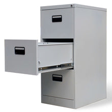Load image into Gallery viewer, FirstChoise File Cabinet with 3 Drawers Grey 102.5 cm Steel