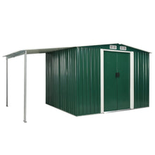Load image into Gallery viewer, NC Garden Shed with Sliding Doors Green 386x205x178 cm Steel