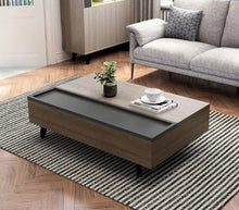 Load image into Gallery viewer, Lift Top Modern Designer Wooden Coffee Table Set
