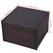 Load image into Gallery viewer, Versatile beautiful Garden Lounge Set with Cushions Poly Rattan Brown