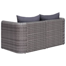Load image into Gallery viewer, Lomond 44162 Garden Corner Sofas 2 pcs Grey Poly Rattan