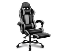 Load image into Gallery viewer, Gaming Office Chair Computer Seating Racer Black and Grey