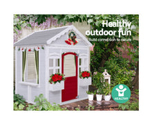Load image into Gallery viewer, Kids Cubby House Wooden Outdoor Childrens Gift Pretend Play Set