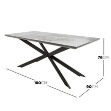 Load image into Gallery viewer, Lois Dining Table with 6 Elly Chairs Set in Black