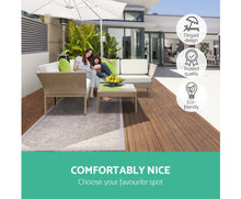 Load image into Gallery viewer, Mellor Gardeon 6pcs Outdoor Sofa Lounge Setting Couch Wicker Table Chairs Patio Furniture Beige