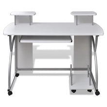 Load image into Gallery viewer, FirstChoise Computer Desk with Pullout Keyboard Tray White