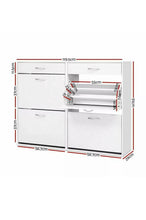 Load image into Gallery viewer, 36 pairs shoe Cabinet Shoe Organiser