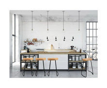 Load image into Gallery viewer, Set of 2 Wooden Backless Bar Stools - Natural