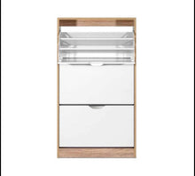 Load image into Gallery viewer, 36 Pairs Modren Shoe cabinet Shoe Organiser Wooden