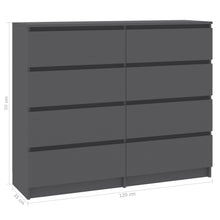 Load image into Gallery viewer, Mellor Drawer Sideboard Grey Chipboard