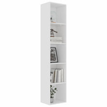 Load image into Gallery viewer, Lexington Book Cabinet White 40x30x189 cm Chipboard