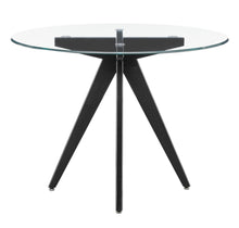 Load image into Gallery viewer, Modren 5 Piece Black Scandi & Black and Natural Replica Hans Wegner Wishbone Dining Chair Set