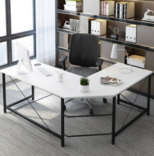 Load image into Gallery viewer, Prestige Corner Computer Desk Office Double Workstation (White)