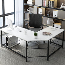 Load image into Gallery viewer, Prestige Corner Computer Desk Office Double Workstation (White)
