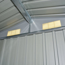 Load image into Gallery viewer, NT Garden Storage Shed Grey Metal 204x132x186 cm