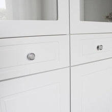 Load image into Gallery viewer, French Glass Display Cabinet Bookcase with 6 Doors - White