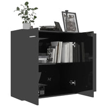 Load image into Gallery viewer, Odie Sideboard High Gloss Black 105x30x75 cm Chipboard