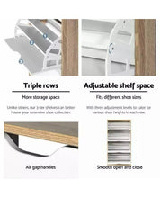 Load image into Gallery viewer, 48 Pairs 4 Level Simple Stylish Shoe Cabinet Rack Organizer Storage Shelf Wooden