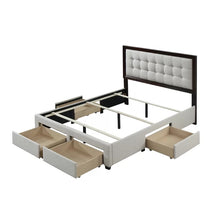 Load image into Gallery viewer, Franklin Tufted Upholstered Storage Standard Bed