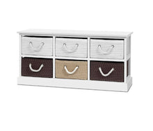 Load image into Gallery viewer, Storage Bench Shoe Organiser 6 Drawers Chest Cabinet Rack Box Shelf Stool