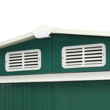 Load image into Gallery viewer, NC Garden Shed with Sliding Doors Green 386x205x178 cm Steel