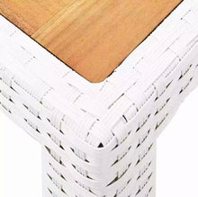 Load image into Gallery viewer, Parker 9 Piece Outdoor Dining Set Poly Rattan White