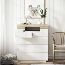 Load image into Gallery viewer, Modern new tallboy unit with five drawers chest Drawers
