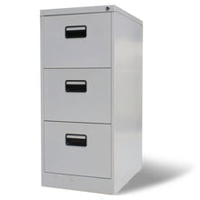 Load image into Gallery viewer, FirstChoise File Cabinet with 3 Drawers Grey 102.5 cm Steel