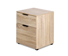 Load image into Gallery viewer, 2 Drawer Filing Cabinet Office Shelves Storage Drawers Cupboard Wood File Home