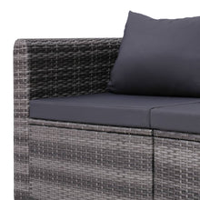 Load image into Gallery viewer, Lomond 44162 Garden Corner Sofas 2 pcs Grey Poly Rattan