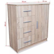 Load image into Gallery viewer, Fjord Sideboard Chipboard Oak